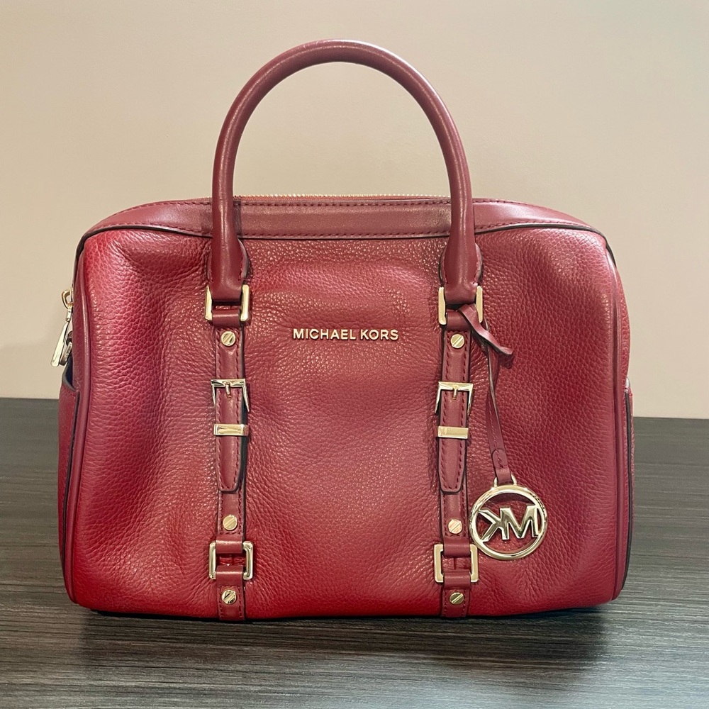 Michael Kors Red Leather Handbag